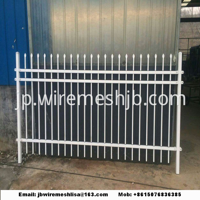 Powder Coated Security Zinc Steel Fence